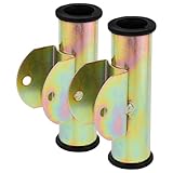 HOOWIFFY Sitzverriegelungsscharnier Satz aus Metall und Kunststoff mit Festem Fangschloss Ersatzteil für Liegestühle und Klappbare Gartenstühle Einfache Montage und Sichere Verbindung 1