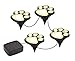 Solar Powered LED Animal Paw Lights Garden Lighting Outdoor Path Landscape Garden Lights - Set of 4