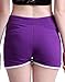 HDE Women's Retro Fashion Dolphin Running Workout Shorts (Purple, Medium)