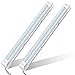 Produktbild Audew LED-Lichtleiste für den Innenbereich, 12 V, Weiß, 340 mm, 12 V, 4,5 W, 72 LEDs, Auto-Innenlichtleiste für Lieferwagen, Bus, Wohnwagen, mit An-/Ausschalter (2 Stück)