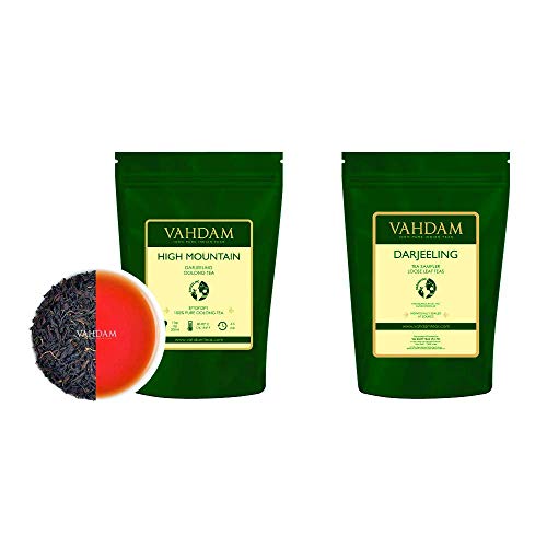 Vahdam, High Mountain Oolong Tea Leaves (3.53Oz) + Darjeeling 10 Tea Sampler, 100% Natural | Oolong Tea For Weight Loss, Tea Loose Leaf | Loose Leaf Tea | Value Pack | Make 100 Cups #TOP10