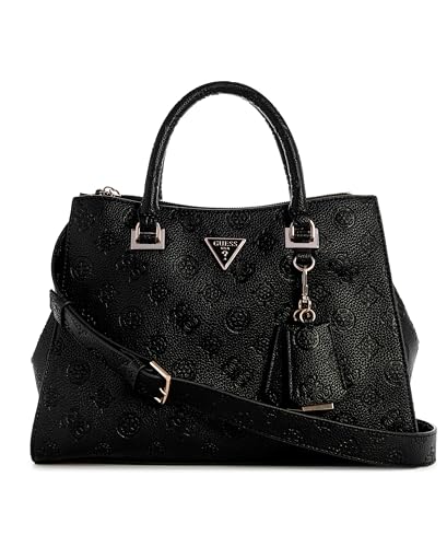GUESS Cresidia Society Satchel Black