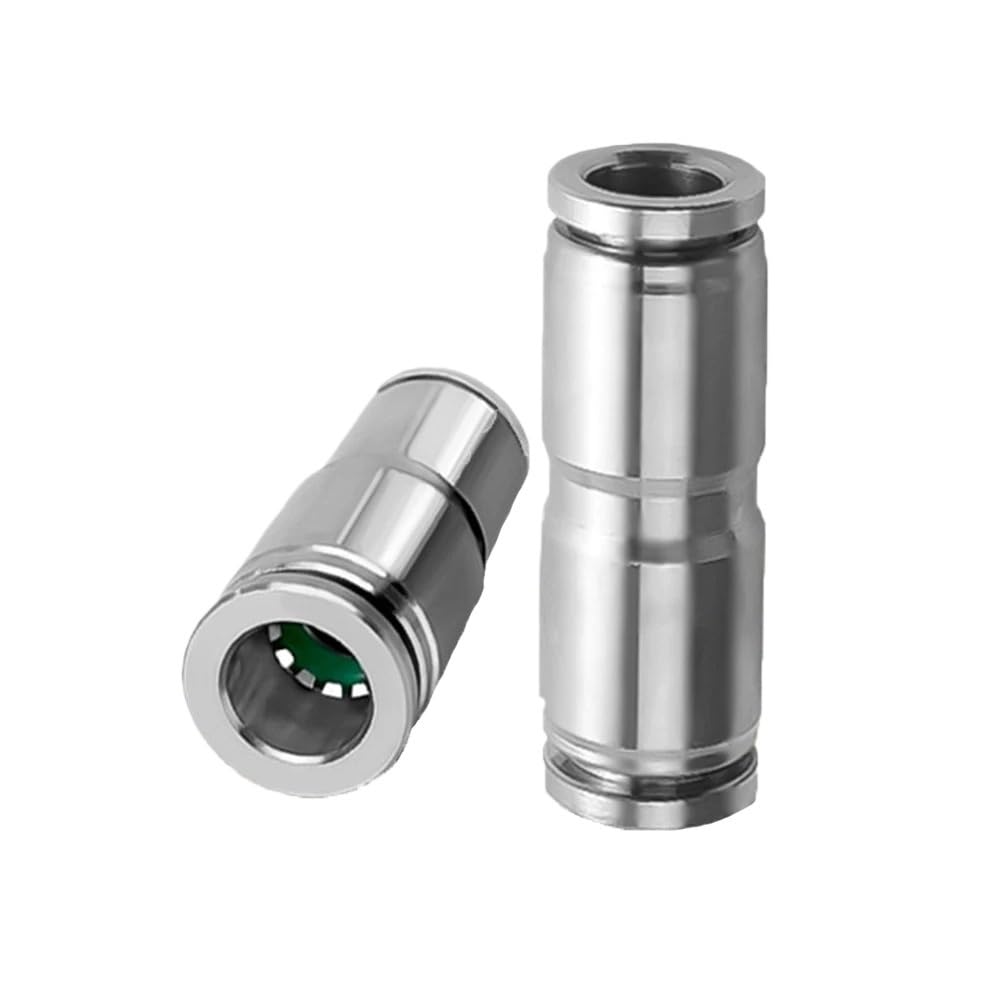 Wenwendianzi Pu6 304 Stainless Steel Air Hose Metal Fitting Pg Pu4 Pu8 Pu10 ﻿ ﻿