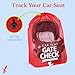 J.L. Childress Gate Check Travel Bag for Car Seats - Car Seat Travel Bag for Airplane, Fits All Baby & Infant Carriers, Airport Accessories for Gate Check, Flying Essentials, AirTag Compatible - Red