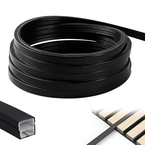 Perfil LED de Silicona Flexible,Perfil de Silicona Flexible 5m,Tira LED Resistente al Agua IP65,Tira de LED y Difusor,para Techo,Armario,Bar,Paneles Acústicos,Iluminación