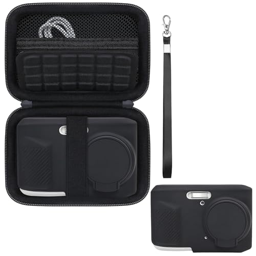 Funda para Kodak PIXPRO FZ45 negra: bolsa rígida y protector de silicona