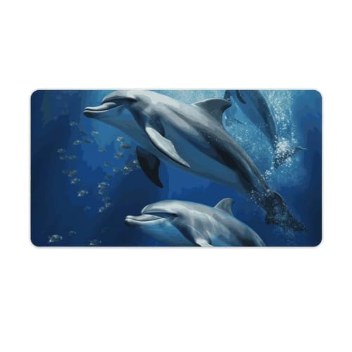 Tapis de souris de jeu dauphin grand format avec impression HD