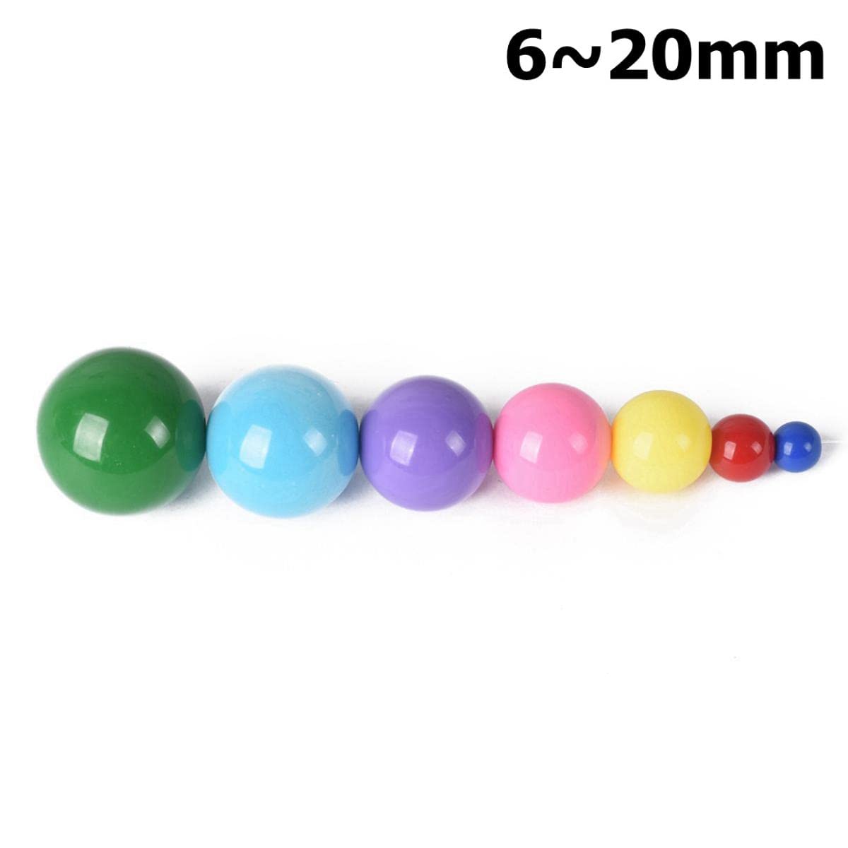 50 Pz/lotto 3.0mm-8mm Perline Di Ottone Originali Rotonde - Foto 5