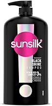 Sunsilk Radiant Black Shine Shampoo 1000 ml || Infused with 3% VITA-GLOSS COMPLEX* || Gives Glass Shine Hair