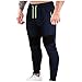 Take idea Jogginghose Herren Mode Farbkontrast - Seiten Patchwork Slim Fit Freizeithose Lang Stretch Material Sweathose Bequeme Trainingshose Mit Kordelzug Atmungsaktiv Outdoorhose lang