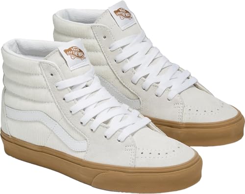 Vans Vans - Unisex Sk8-Hi Shoes, Color Corduroy Pop Marshmallow, Size: 3.5 D(M) US Mens / 5 B(M) US Womens