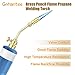 Brass Pencil Flame Propane Torch Head, Gas Welding Torch Head with Upgraded Full Brass Version, Fuel by MAPP MAP Pro Propane CGA600 Cylinder Bottle, Flame Control Vavle Portable Size