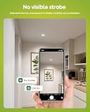 Fondiiz Zestaw 12 wpuszczanych reflektorów LED z możliwością ściemniania, 6 W, 700 lm, bardzo płaska, ciepła biel 2700 K, neutralna biel, 4000 K, zimna biel, 6000 K, regulowany, reflektor łazienkowy