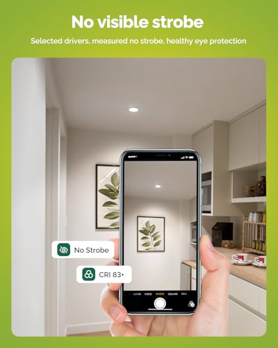 Fondiiz 12 Pack LED Downlights Ceiling, 6W Spot Lights 3CCT Warm White 2700K Natural White 4000K Cool White 6000K Adjustable, 75mm Cut Out, LED Recessed Ceiling Lights IP44 for Bathroom - Image 4