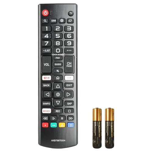 AKB75675304 - Mando a distancia de repuesto para LG Smart TV 55UM69 32LM570BPUA 32LM620BPUA 43LM5700PUA 43UM7300PUA 43LM6300PUB 32LM5620BPUA 55UM6900PUA 49UMM 7100PU. A con dos pilas