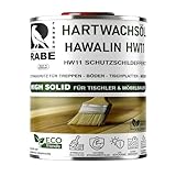 RABE Hartwachsöl Hawalin HW11 High Solid Farblos seidenmatt geprüft Parkett Möbel Treppen Öl (1, Farblos Natur seidenglanz, 500ml.)