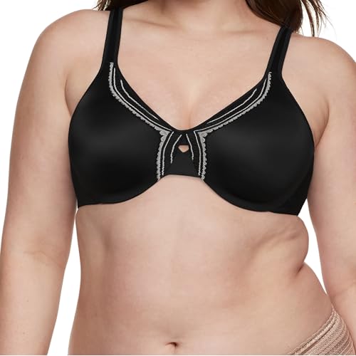 Olga Women's Butterfly Effect Minimizer Bra, Black, 38DD