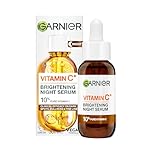 Garnier Targeted Anti Dark Spot Night Serum for Face, with 10% Pure Vitamin C & Hyaluronic Acid, Anti Pigmentation & Dullness, For All Skin Types, Approved by Cruelty Free International, Vegan, 30 ml