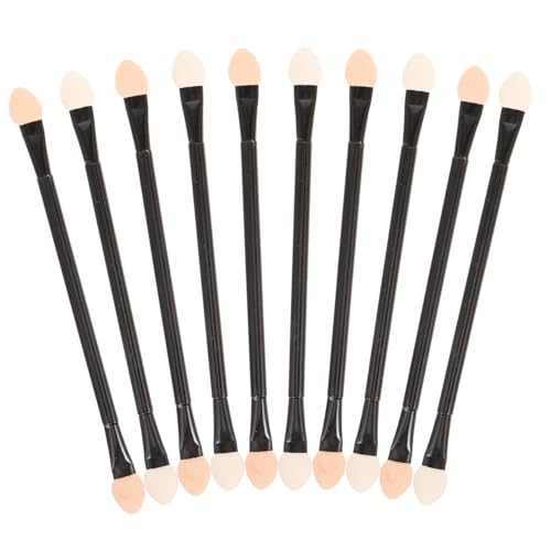 FOMIYES 30pcs Double-ended Makeup Brush Set Latex Sponge Eye Shadow Stick Eyeshadow Blending Brush Eyeliner Eyelash Brow Makeup