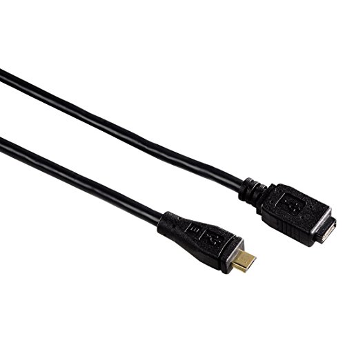 Preisvergleich Produktbild Hama Verlängerungskabel (Micro-USB-2.0, 1,80 m) schwarz