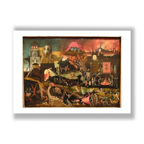 Christ dans les limbes Bosch : impression d'art semi-brillante grand format sans reflets gênants