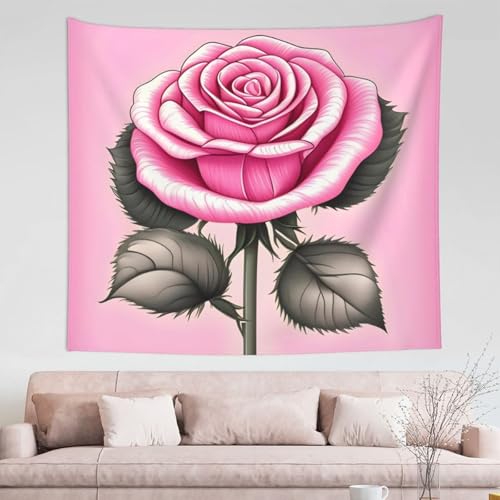 Tapisserie murale de roses TYUMH 152x129 cm pour la décoration du salon et de la chambre à coucher