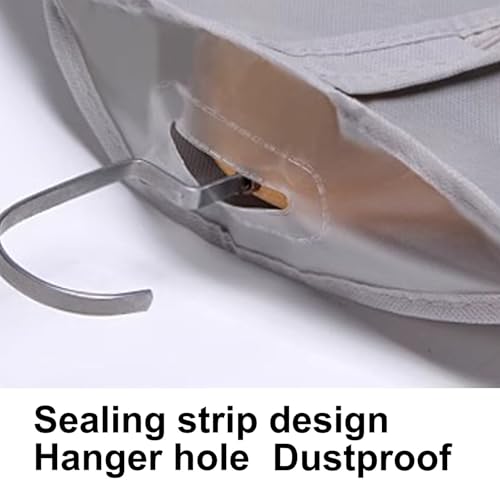 Hanging Garment Bags Set of 2, Breathable Dress Protectors with Full Zipper for Closet Storage, Black Clothes Cover, 60x85cm/24x33in – Ideal for Dresses & Suits4