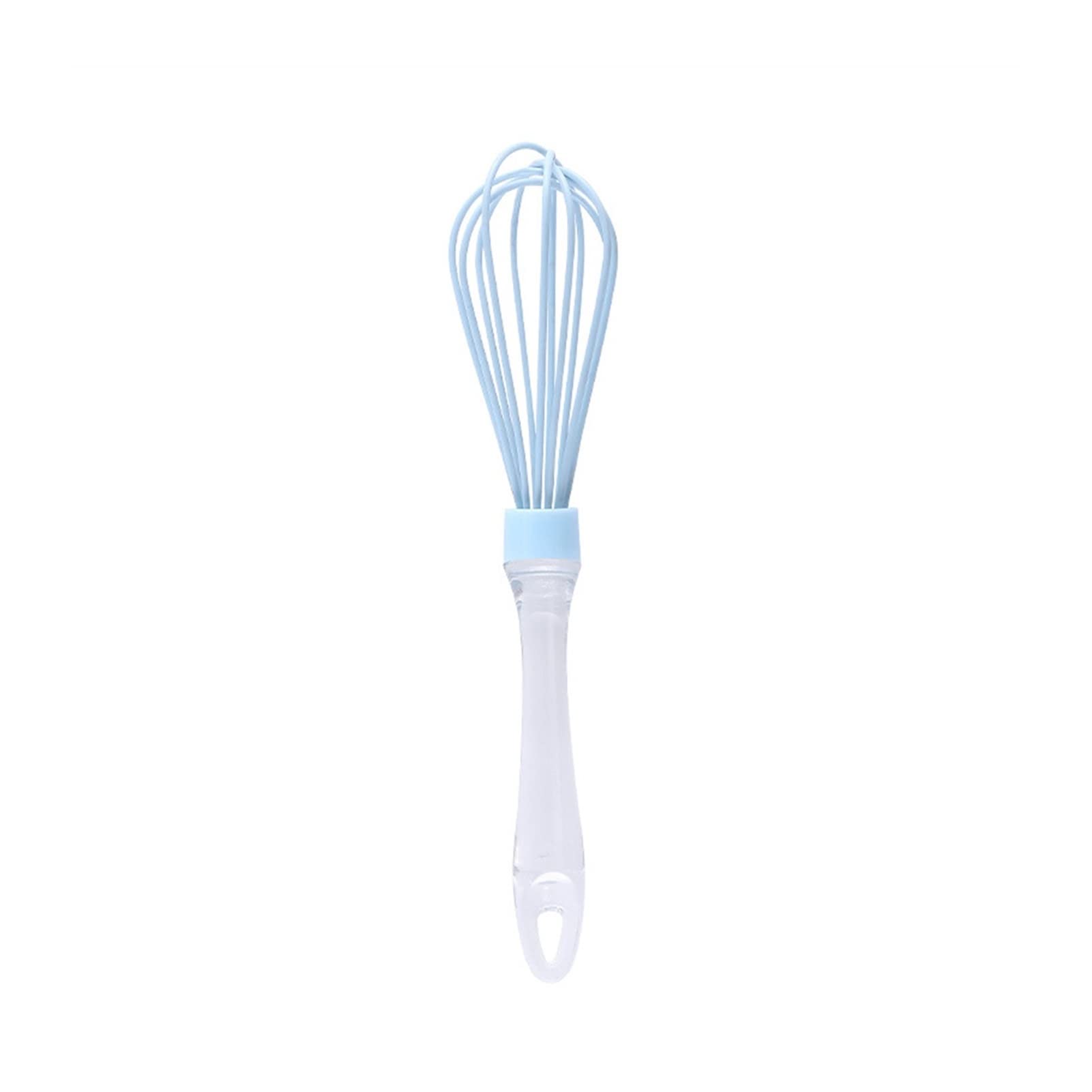Saturey Batidora de Huevos 1pcs Manual Transparente Manual de Huevo Acero Inoxidable+Silicona for batidora de Estilo Colgante utensilio de Cocina (2 Colores) Batidores de Cocina (Color : Blue)