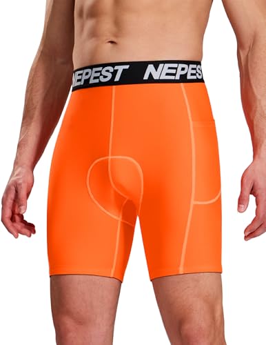 Image of Nepest Cycling Underwear for Men Bike Shorts 4D Padded Anti-Slip Leg Grips