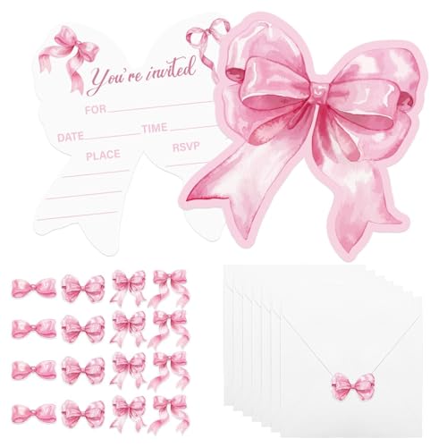 AJINXIN Carte d'invitation rose