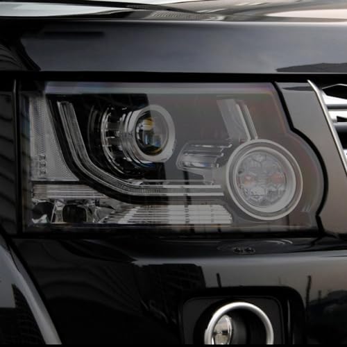 Film protection phare TPU JCAKES noir fumé pour Land Rover Discovery 4