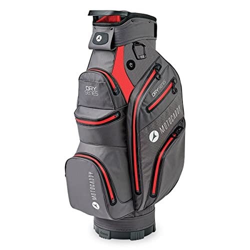 Motocaddy Unisex Dry Series 14-Wege-Tasche, anthrazit/rot, Einheitsgröße Cover