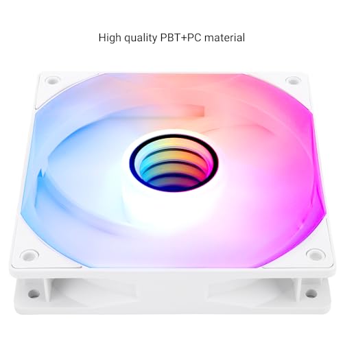 Image of Thermalright TL-C12W-S V3 CPU Fan 120mm Case Cooler Fan ARGB, 4pin PWM Connector Silent Computer Fan with S-FDB Bearing,Desktop Cooling Fan has ARGB Mirror Light Effect (3-Pack Fans)