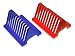 Lab Electrophoretic Gel Glass Drying Rack Holder, Orange/Blue, Pack of 2