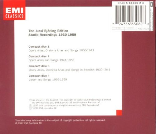 Miniatura 2 de Jussi Bjorling Edition Studio Recordings 1930-1959