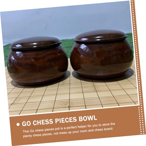 Boîte à pièces d'échecs en bois naturel Vaguelly compacte - 5