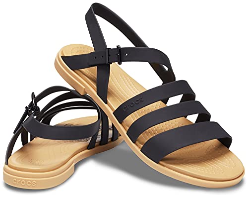 Image of Crocs Women Tulum Sandal Black /Tan 2 UK (W4)