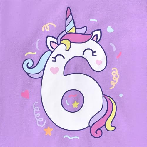 Image of 6th Birthday Outfit for Girls 6 Year Old Six Sixth Shirt Skirt Birthday Outfit