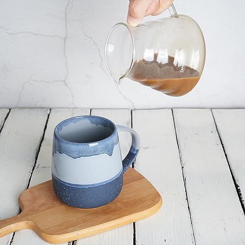 Taza de cerámica grande Bosmarlin 23 oz azul miniatura 5