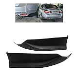 ECOTRIC Rear Side Corner Spats Apron Compatible with Honda 2016-2017 Accord Sedan Bumper Spoiler Lip Splitter HFP Style Black