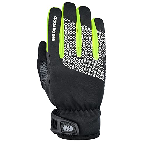 Oxford Unisex's Bright Gloves 3.0, Black/Fluro, Extra-Large, XL
