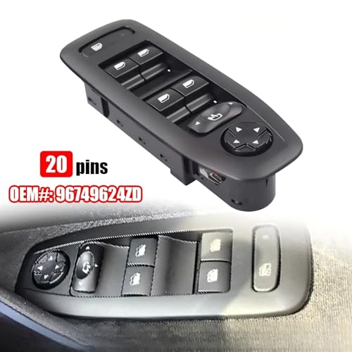 Interrupteur de commande vitre avant gauche Peugeot 208 voyage - 2