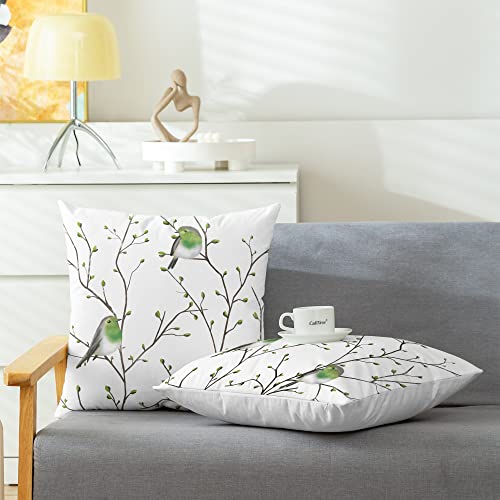 CaliTime Ruby-Crowned Kinglet Bird Fleece Pillow Covers #TOP17