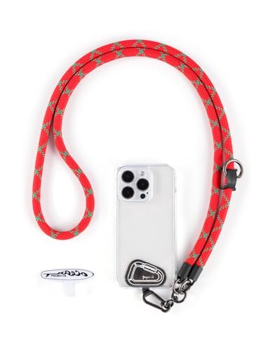 Project-CB Cell Phone Lanyard, Crossbody Phone Strap (Holiday Red)