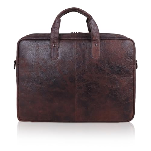 Image of WildHorn Leather Laptop Messenger Bag for Laptop /MacBook up to 15 inch| Padded Laptop Compartment |Office Bag I 365 Days Warranty