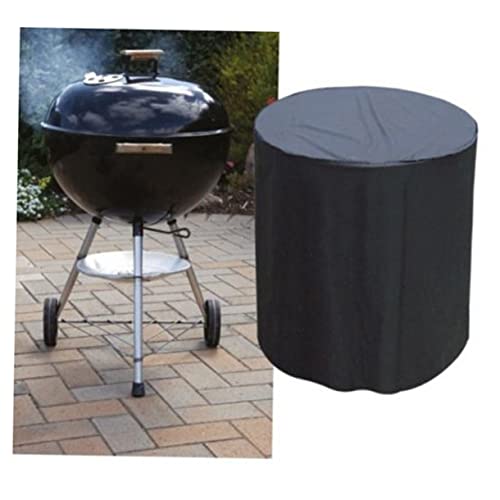 Garneck Cubierta para Barbacoa y Protección Solar y Antidesgaste Color Negro con Interior Funda Exterior para BBQ y Asados