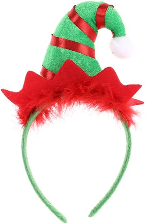 Christmas Elf Santa Headband Hat Elf Headband for Women Christmas Party Favors
