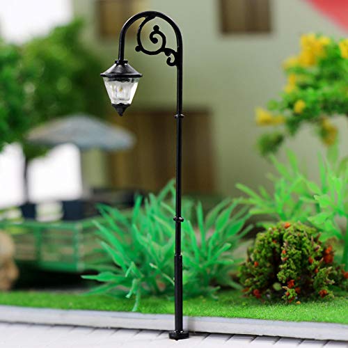 Evemodel 10 STK. Spur H0 1:87 LED Parklaternen Modell Leuchte Lampen Minigarten Dekoration 63mm 12V LYM57 – Bild 4