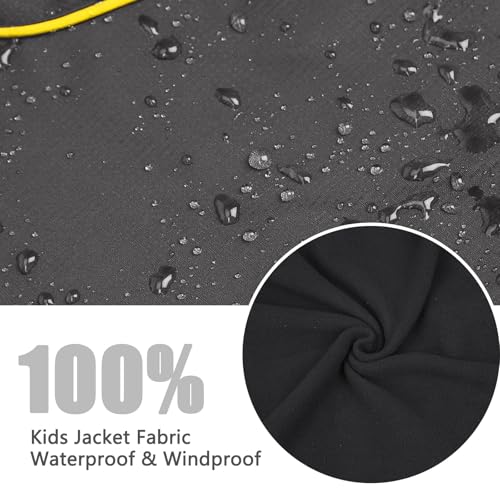 Image of Girls Boys Rain Jackets, Lightweight Waterproof Kids Rain Coats with Hood Windbreakers for Kids