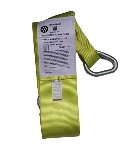 6? Wide Yellow Boat Lift Sling - 14 ft.